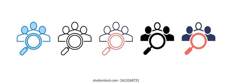 Recruitment Icon Element for Design