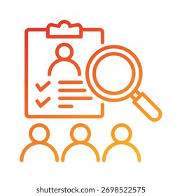 Elemento de icono de reclutamiento para el diseño