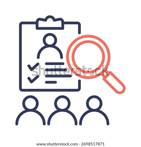 Recruitment Icon Element for Design