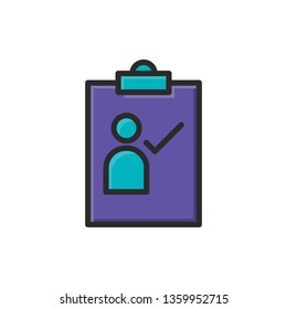 recruitment icon flat outline