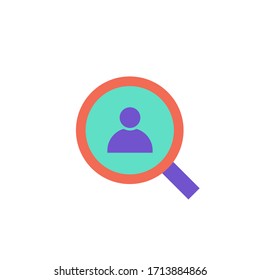 recruitment icon flat vector illustration. isolated on white background