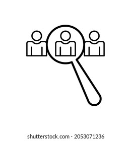 recruitment icon. illustration vector graphic of recruitment.
