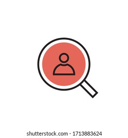 recruitment icon modern vector illustration. isolated on white background