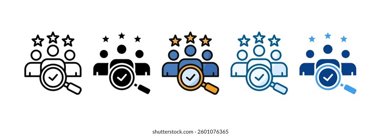 Recruitment Icon Set Multiple Style Collection