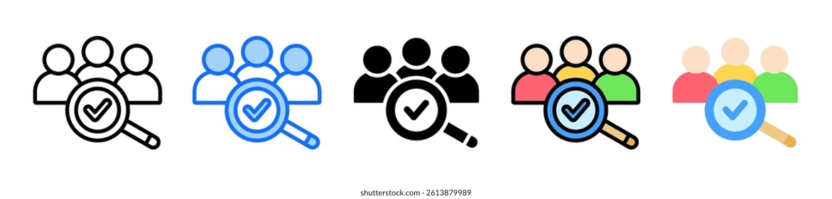 Recruitment Icon Set Multiple Style Collection
