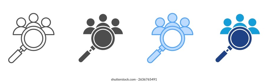 Recruitment Icon Set Multiple Style Collection