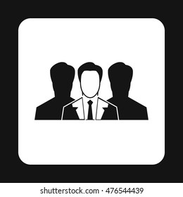 Recruitment icon in simple style on a white background