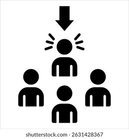 Recruitment Icon. Simple Vector Glyph Illustration