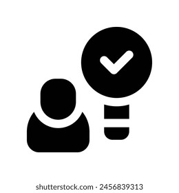 recruitment icon. vector glyph icon for your website, mobile, presentation, and logo design.
