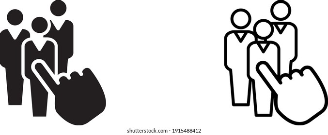 Recruitment icon , vector illustration