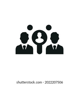 Icono de contratación, ilustración del vector de contratación