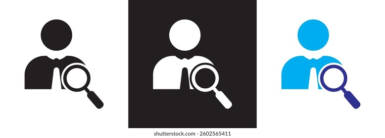 Recruitment icon . Vector illustration. isolated on white and black background. EPS 10
