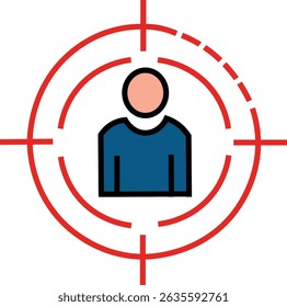 Recruitment icon for web designof colorful icon isolated on white background