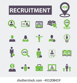 iconos de reclutamiento