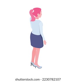 Reclutamiento composición de personas isométricas con recursos humanos imagen aislada en ilustración vectorial de fondo en blanco