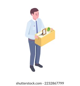 Recruitment isometric people composition with human resources isolated image on blank background vector illustration