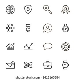 Recruitment line icon set. Collection of high quality black outline logo for web site design and mobile apps. Vector illustration on a white background