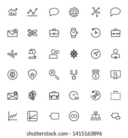 Recruitment line icon set. Collection of high quality black outline logo for web site design and mobile apps. Vector illustration on a white background