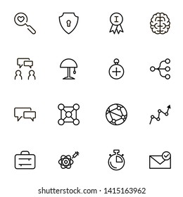 Recruitment line icon set. Collection of high quality black outline logo for web site design and mobile apps. Vector illustration on a white background