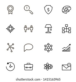 Recruitment line icon set. Collection of high quality black outline logo for web site design and mobile apps. Vector illustration on a white background