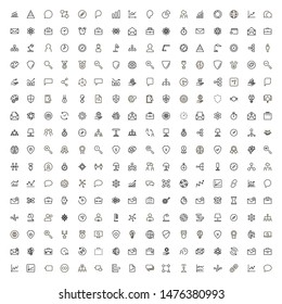 Recruitment line icon set. Collection of high quality black outline logo for web site design and mobile apps. Vector illustration on a white background