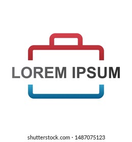 recruitment logo, logo looking for work, search job logo, suitcase company logo
