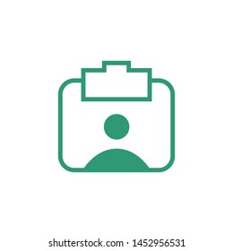 Recruitment logo template vector find job icon design