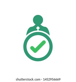 Recruitment logo template vector find job icon design