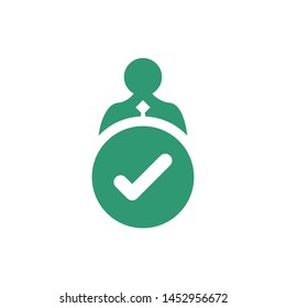 Recruitment logo template vector find job icon design