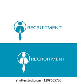 Recruitment People Search Logo Vector Stock Vector (Royalty Free ...