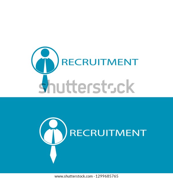 Recruitment People Search Logo Vector Stock Vector (Royalty Free ...