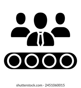Recruitment Pipeline icon line vector illustration