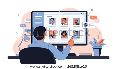 Recruitment platform for human resources professionals selecting candidates for employment opportunities