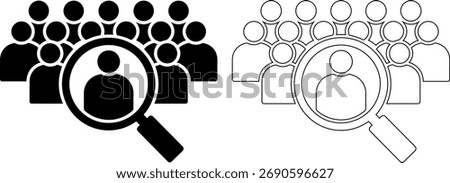 Recruitment process to find the right candidate in a crowd