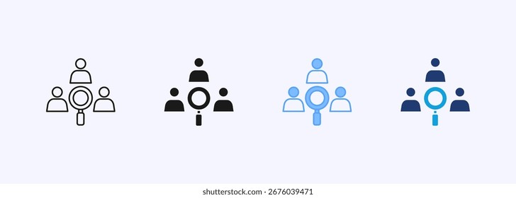 Recruitment Process Icon Collection Set Multiple Style