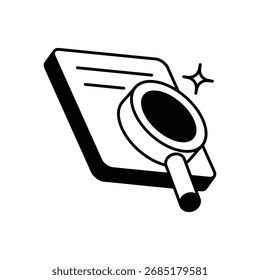 Proceso de reclutamiento Icono Vector ilustración de stock