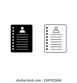 Recruitment process vector icon illustration on glyph and line style.