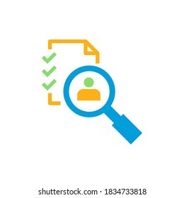 recruitment service vector icon design