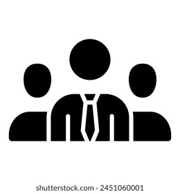 Recruitment Team icon line vector illustration