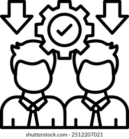 Símbolo de Design de Ícone de Vetor da Equipe de Recrutamento