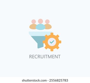 Recruitment Vector, Icon Or Logo Sign Symbol Illustration