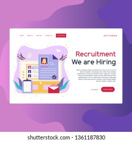 Recruitment We Are, perfect for landing page, web header, feature, presentation, etc. suitable for Recruitment, Business, Company  and many more