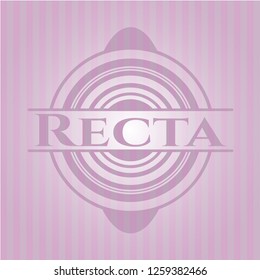 Recta pink emblem