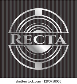 Recta silver shiny emblem