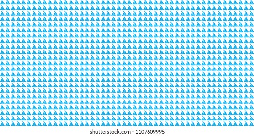 Rectabgle sea pattern with blue sailing ships on white background. Nautical baby wallpaper pattern with contour boats on ocean waves. Vector illustration, yacht print for wrapping paper or fabric.  
