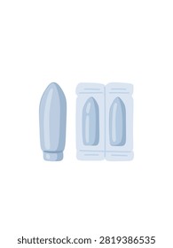 rectal suppositories isolated vector illustration