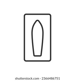 Rectal suppositories, medicine, linear icon. Line with editable stroke