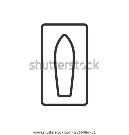 Rectal suppositories, medicine, linear icon. Line with editable stroke