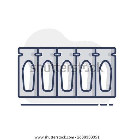 Rectal suppository package isolated vector icon. Medicine and healthcare, medical support sign. Graph symbol for medical web site and apps design, logo, app, UI