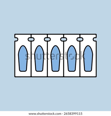 Rectal suppository package isolated vector icon. Medicine and healthcare, medical support sign. Graph symbol for medical web site and apps design, logo, app, UI